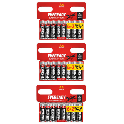Eveready super heavy duty - heavy, aa